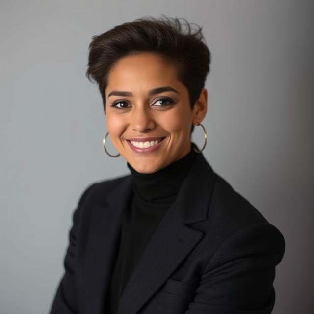 Expressive headshot of a person